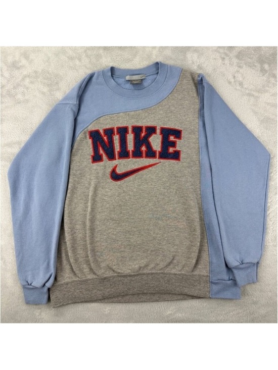 Nike Other - Nike Men's Medium Blue Grey Sweatshirt Crewneck Fleece Lined